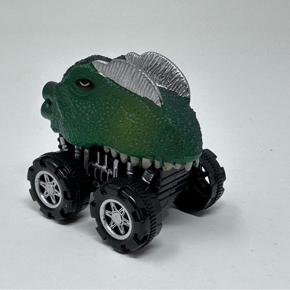 Dinosaur DinoBros Toy Pull Back Dino Car Lot Of 8 Triceratops Stegosaurus T-Rex - Picture 5 of 9